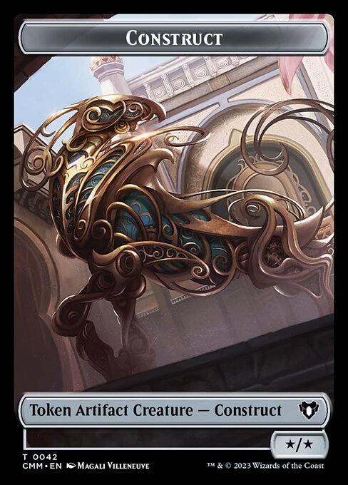 Spirit (0039) // Construct (0042) Double-Sided Token [Commander Masters Tokens] | Game Master's Emporium (The New GME)