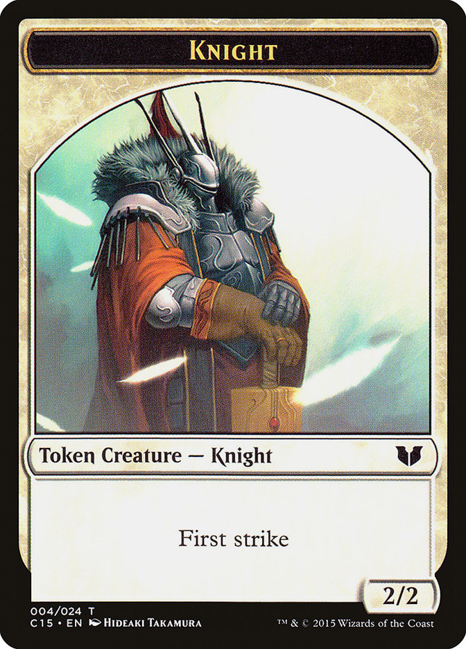 Knight (004) // Elemental Shaman Double-Sided Token [Commander 2015 Tokens] | Game Master's Emporium (The New GME)