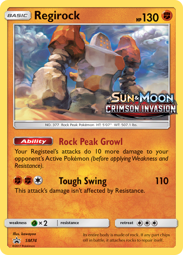 Regirock (SM74) [Sun & Moon: Black Star Promos] | Game Master's Emporium (The New GME)