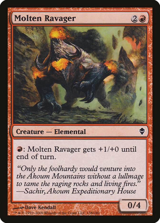 Molten Ravager [Zendikar] | Game Master's Emporium (The New GME)