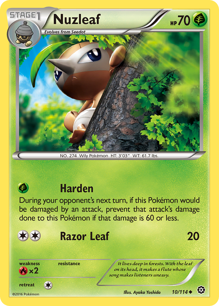 Nuzleaf (10/114) [XY: Steam Siege] | Game Master's Emporium (The New GME)