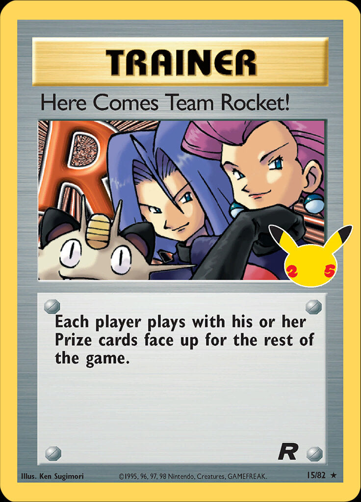 Here Comes Team Rocket! (15/82) [Celebrations: 25th Anniversary - Classic Collection] | Game Master's Emporium (The New GME)