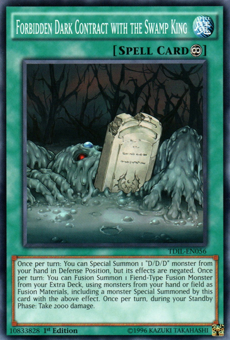 Forbidden Dark Contract with the Swamp King [TDIL-EN056] Common | Game Master's Emporium (The New GME)
