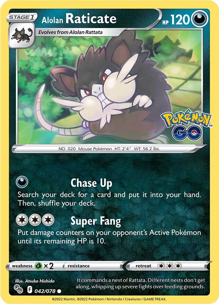 Alolan Raticate (042/078) [Pokémon GO] | Game Master's Emporium (The New GME)