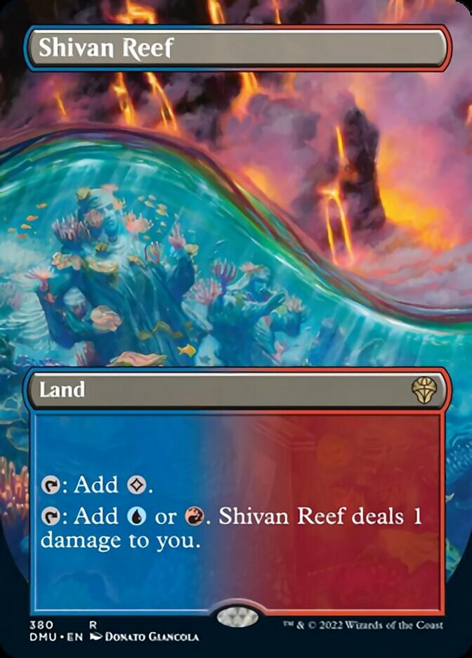 Shivan Reef (Borderless Alternate Art) [Dominaria United] | Game Master's Emporium (The New GME)