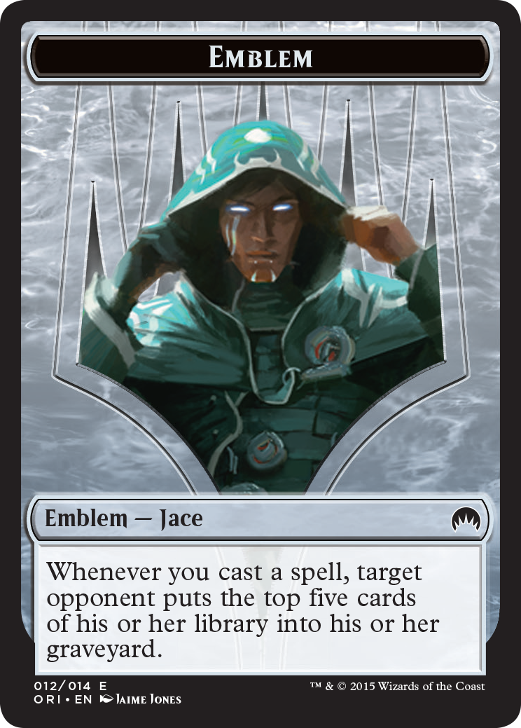 Pest // Jace, Telepath Unbound Emblem Double-Sided Token [Secret Lair: From Cute to Brute Tokens] | Game Master's Emporium (The New GME)