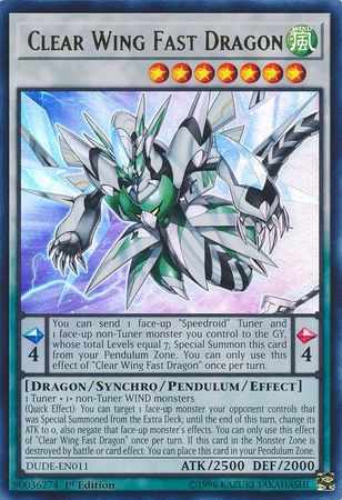 Clear Wing Fast Dragon [DUDE-EN011] Ultra Rare | Game Master's Emporium (The New GME)