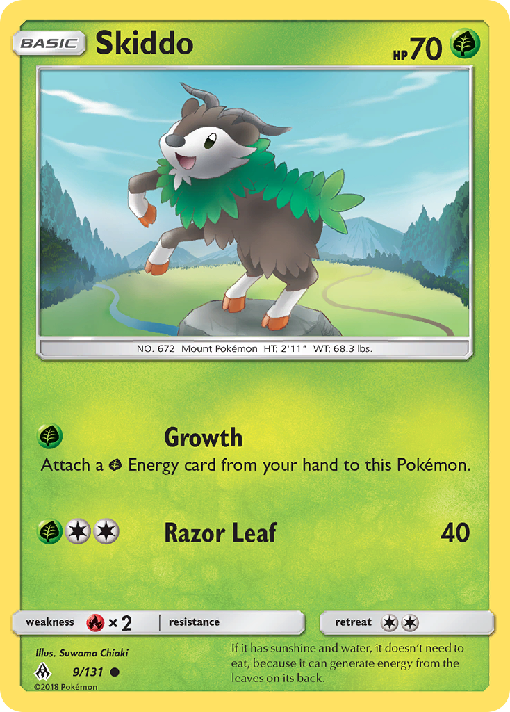 Skiddo (9/131) [Sun & Moon: Forbidden Light] | Game Master's Emporium (The New GME)