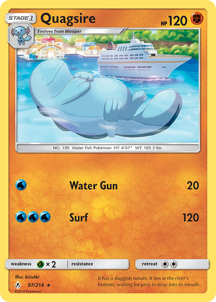 Quagsire (97/214) [Sun & Moon: Unbroken Bonds] | Game Master's Emporium (The New GME)