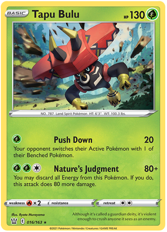 Tapu Bulu (016/163) [Sword & Shield: Battle Styles] | Game Master's Emporium (The New GME)