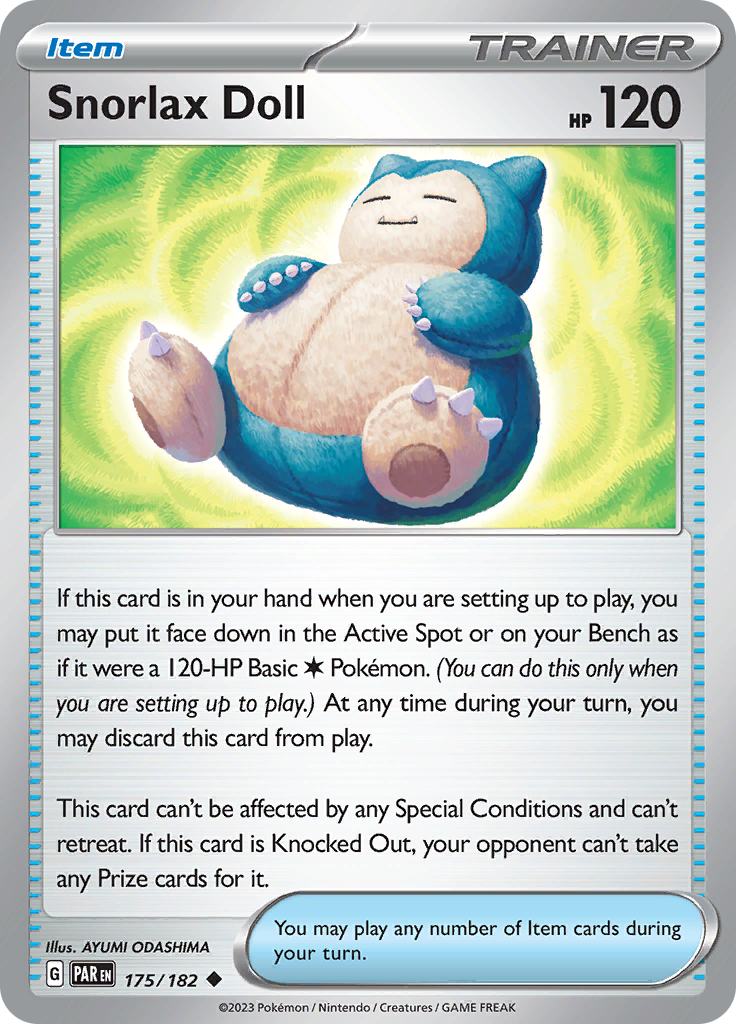 Snorlax Doll (175/182) [Scarlet & Violet: Paradox Rift] | Game Master's Emporium (The New GME)