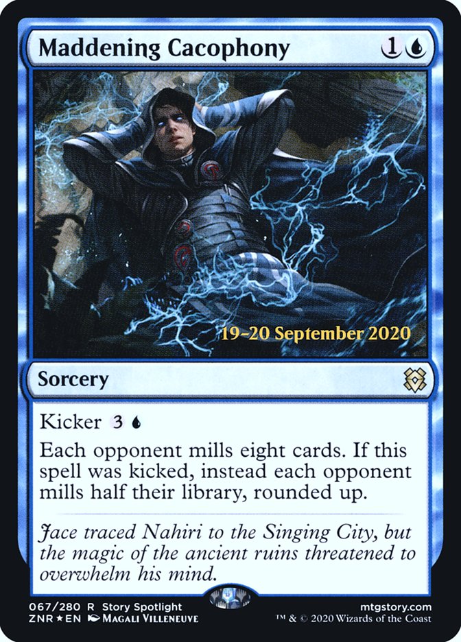 Maddening Cacophony [Zendikar Rising Prerelease Promos] | Game Master's Emporium (The New GME)