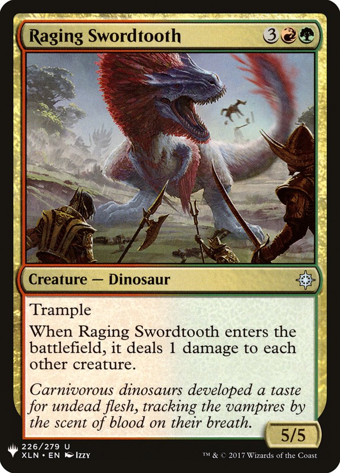 Raging Swordtooth [Mystery Booster] | Game Master's Emporium (The New GME)