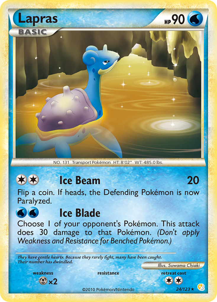 Lapras (24/123) [HeartGold & SoulSilver: Base Set] | Game Master's Emporium (The New GME)