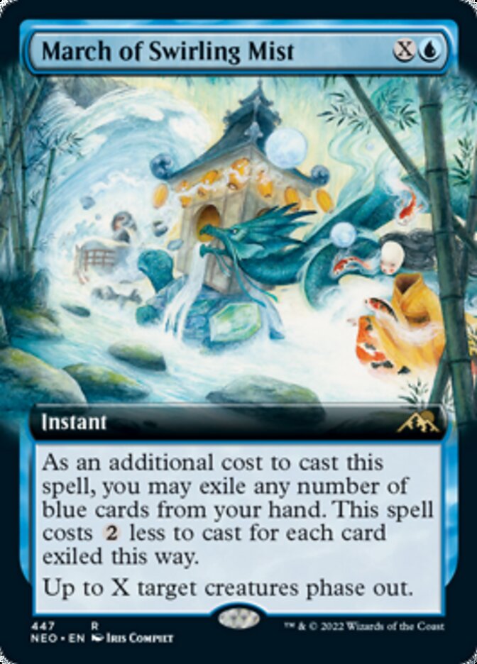 March of Swirling Mist (Extended Art) [Kamigawa: Neon Dynasty] | Game Master's Emporium (The New GME)