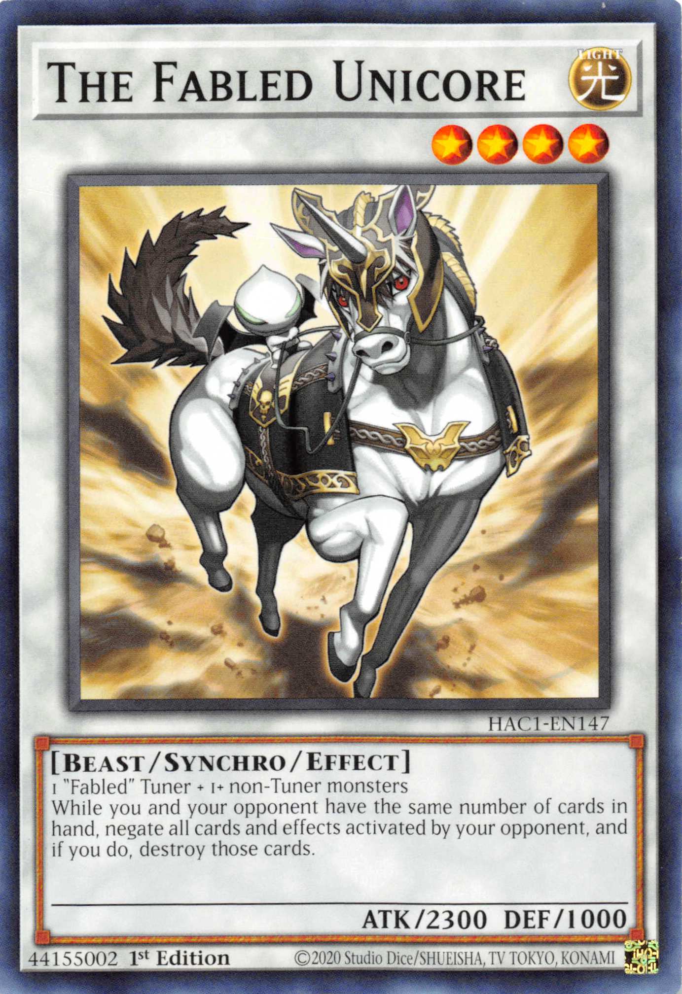 The Fabled Unicore [HAC1-EN147] Common | Game Master's Emporium (The New GME)