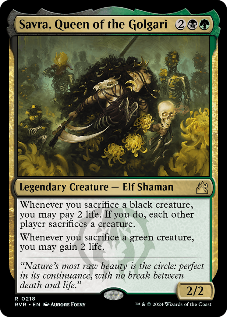 Savra, Queen of the Golgari [Ravnica Remastered] | Game Master's Emporium (The New GME)