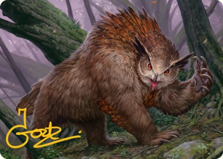 Owlbear Art Card (Gold-Stamped Signature) [Dungeons & Dragons: Adventures in the Forgotten Realms Art Series] | Game Master's Emporium (The New GME)