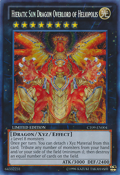 Hieratic Sun Dragon Overlord of Heliopolis [CT09-EN004] Secret Rare | Game Master's Emporium (The New GME)