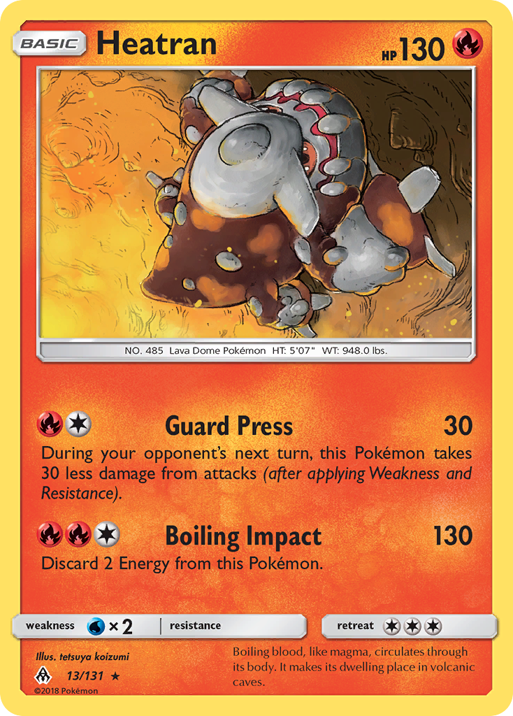 Heatran (13/131) [Sun & Moon: Forbidden Light] | Game Master's Emporium (The New GME)