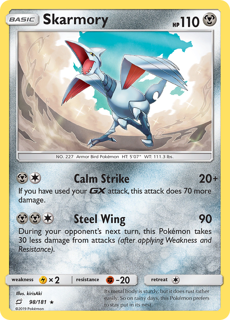 Skarmory (98/181) [Sun & Moon: Team Up] | Game Master's Emporium (The New GME)