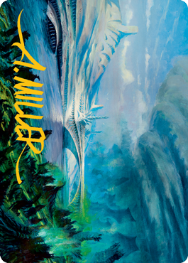 Goldmire Bridge Art Card (Gold-Stamped Signature) [Modern Horizons 2 Art Series] | Game Master's Emporium (The New GME)