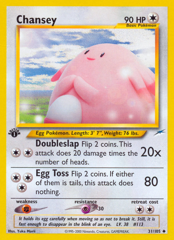 Chansey (31/105) [Neo Destiny 1st Edition] | Game Master's Emporium (The New GME)