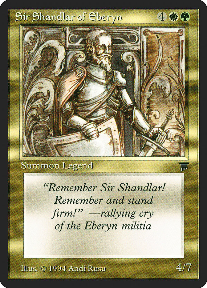 Sir Shandlar of Eberyn [Legends] | Game Master's Emporium (The New GME)