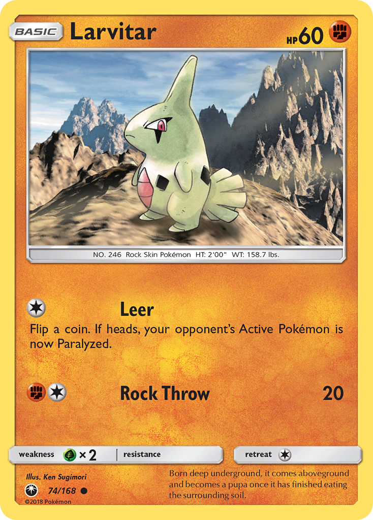 Larvitar (74/168) [Sun & Moon: Celestial Storm] | Game Master's Emporium (The New GME)