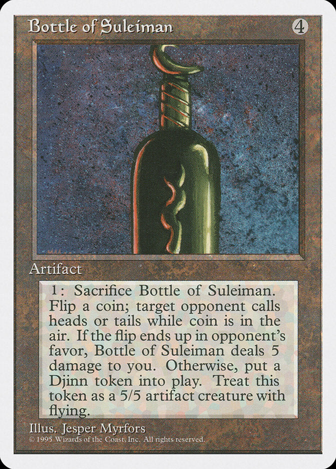 Bottle of Suleiman [Fourth Edition] | Game Master's Emporium (The New GME)
