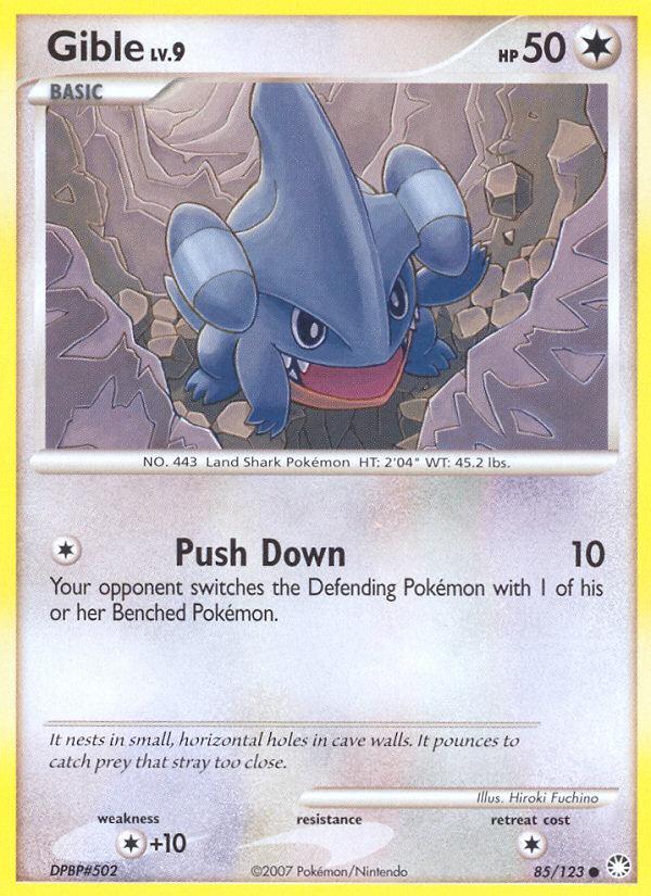Gible (85/123) [Diamond & Pearl: Mysterious Treasures] | Game Master's Emporium (The New GME)