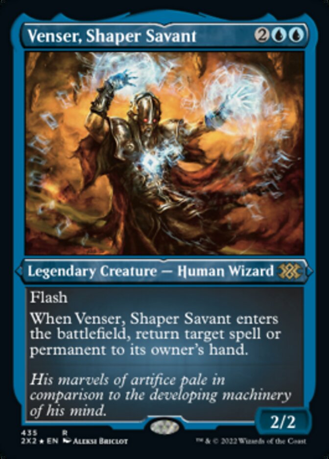 Venser, Shaper Savant (Foil Etched) [Double Masters 2022] | Game Master's Emporium (The New GME)