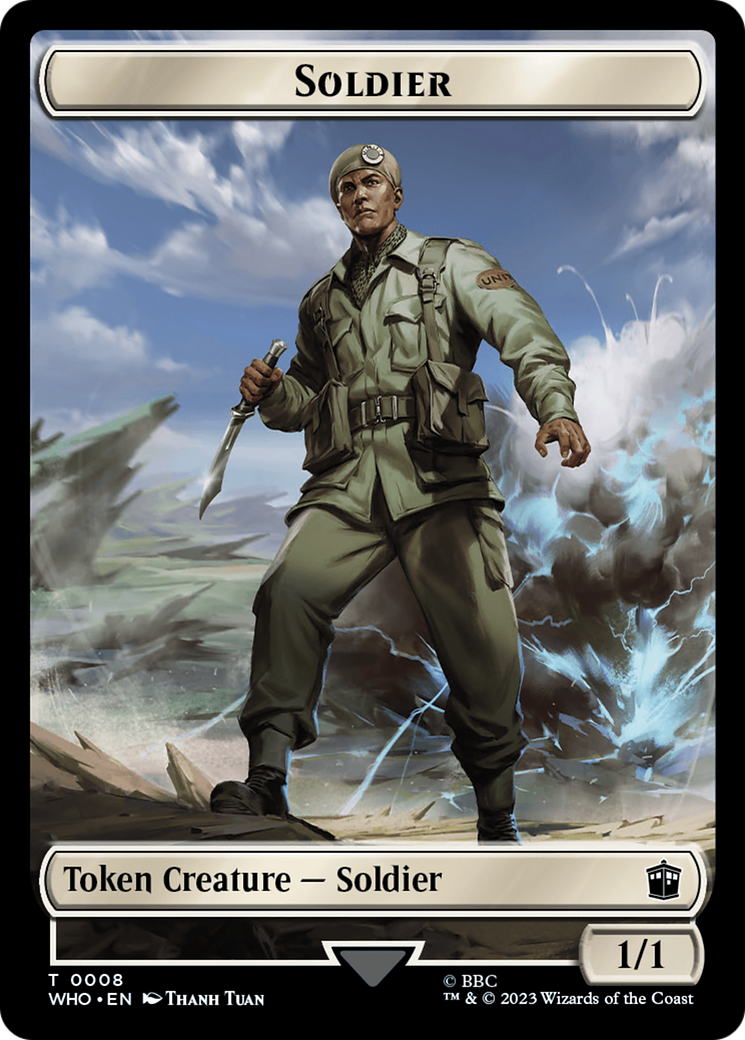 Copy // Soldier Double-Sided Token [Doctor Who Tokens] | Game Master's Emporium (The New GME)