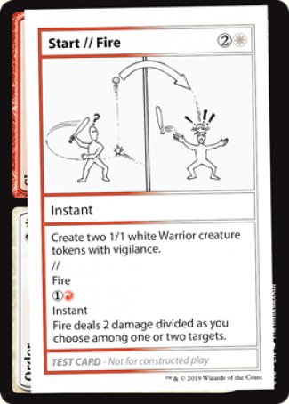 Start // Fire (2021 Edition) [Mystery Booster Playtest Cards] | Game Master's Emporium (The New GME)