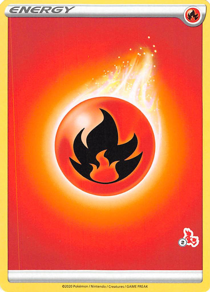 Fire Energy (Cinderace Stamp #2) [Battle Academy 2022] | Game Master's Emporium (The New GME)