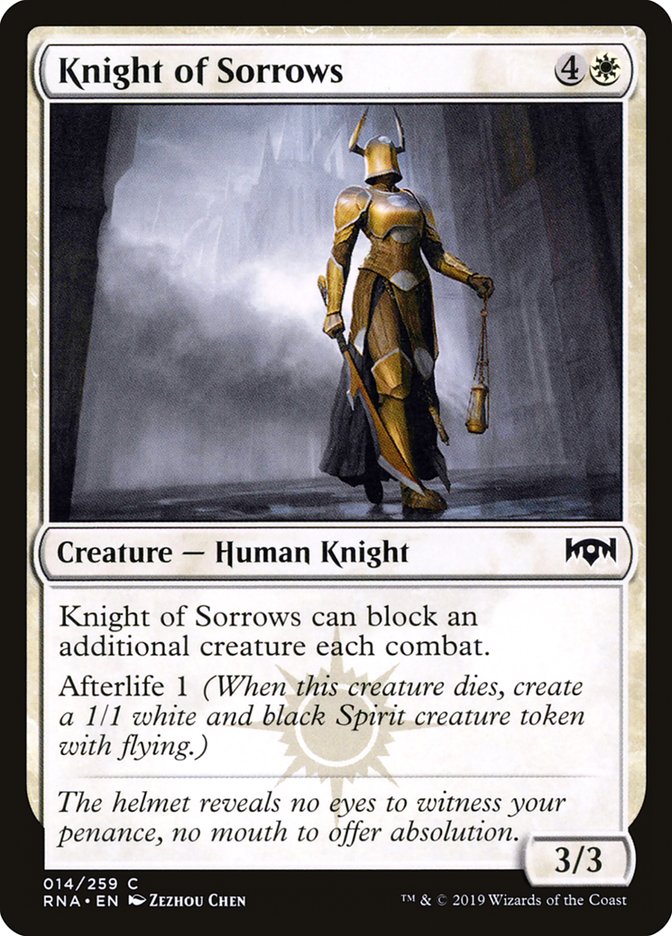 Knight of Sorrows [Ravnica Allegiance] | Game Master's Emporium (The New GME)