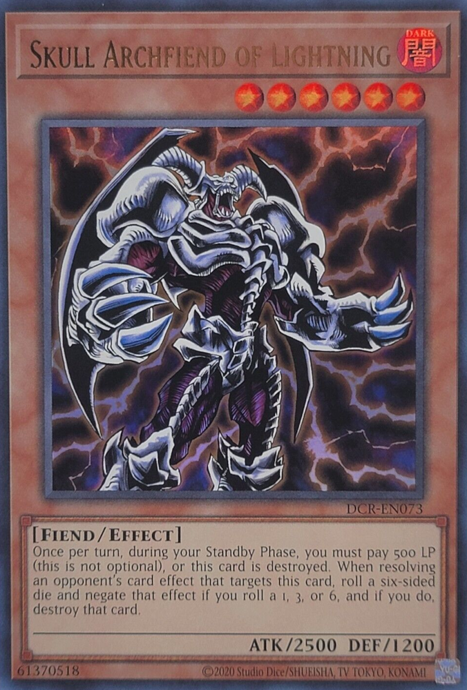 Skull Archfiend of Lightning (25th Anniversary) [DCR-EN073] Ultra Rare | Game Master's Emporium (The New GME)