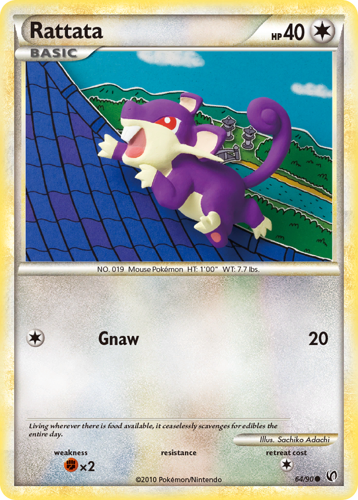 Rattata (64/90) [HeartGold & SoulSilver: Undaunted] | Game Master's Emporium (The New GME)