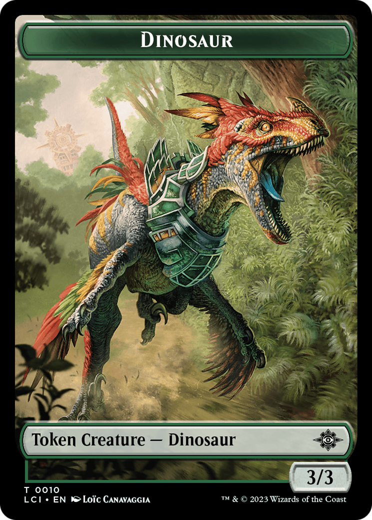 Gnome // Dinosaur (0010) Double-Sided Token [The Lost Caverns of Ixalan Tokens] | Game Master's Emporium (The New GME)