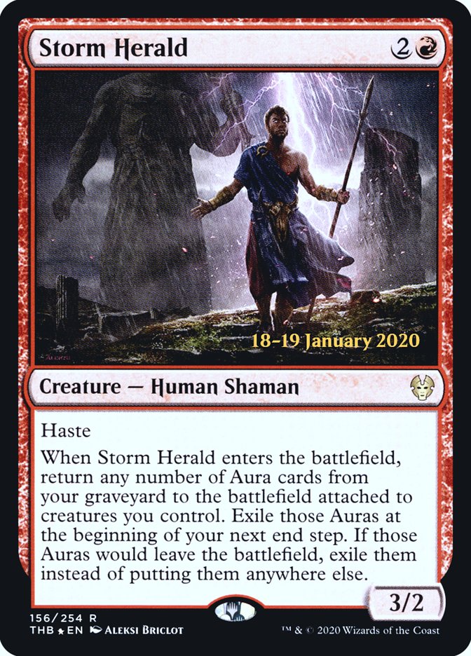 Storm Herald [Theros Beyond Death Prerelease Promos] | Game Master's Emporium (The New GME)