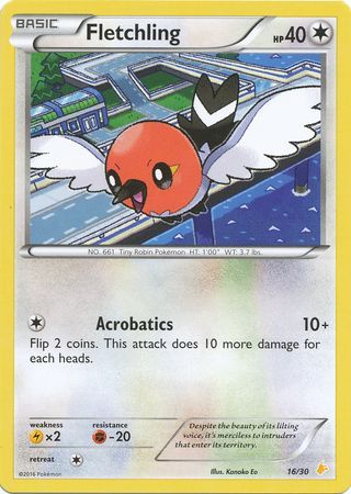 Fletchling (16/30) [XY: Trainer Kit 3 - Pikachu Libre] | Game Master's Emporium (The New GME)