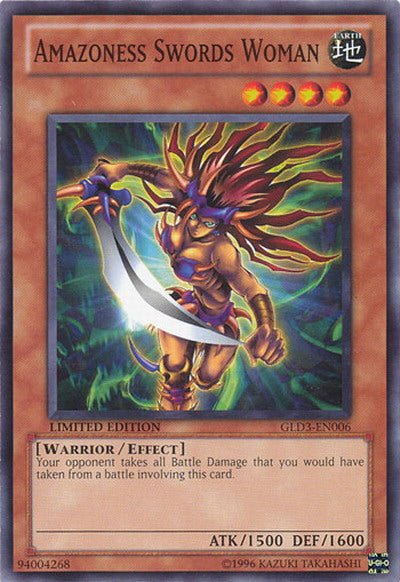 Amazoness Swords Woman [GLD3-EN006] Common | Game Master's Emporium (The New GME)