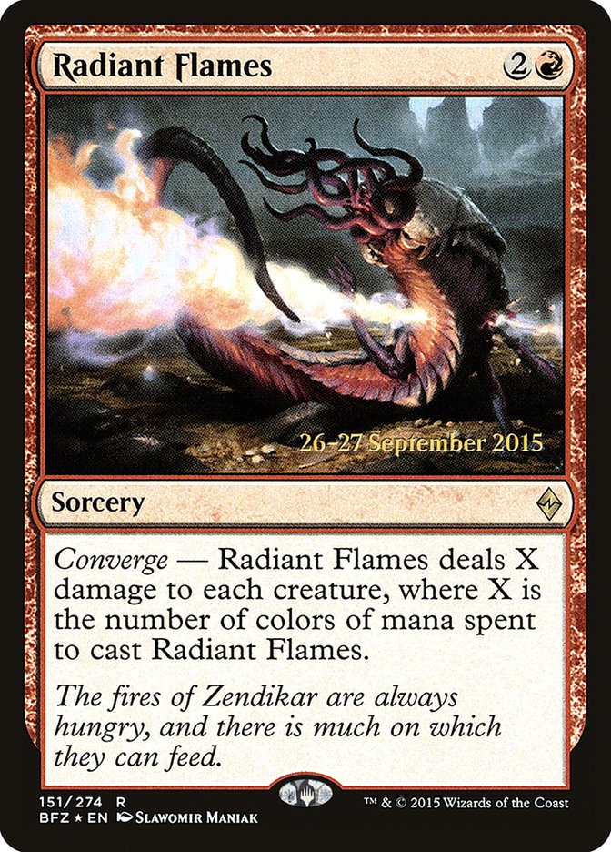 Radiant Flames [Battle for Zendikar Prerelease Promos] | Game Master's Emporium (The New GME)