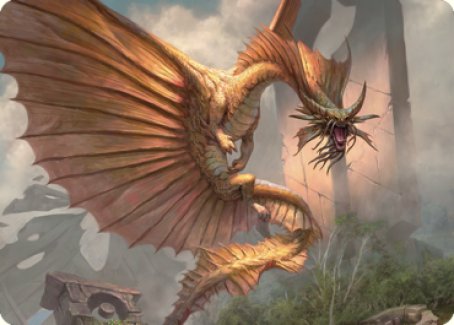 Ancient Gold Dragon Art Card (28) [Commander Legends: Battle for Baldur's Gate Art Series] | Game Master's Emporium (The New GME)