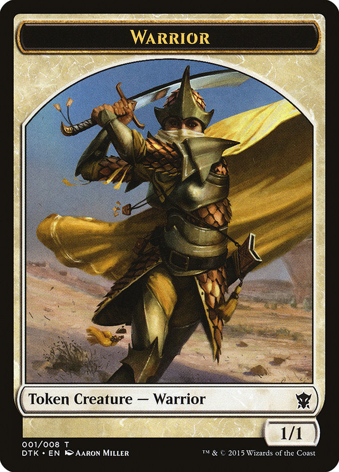 Warrior Token [Dragons of Tarkir Tokens] | Game Master's Emporium (The New GME)