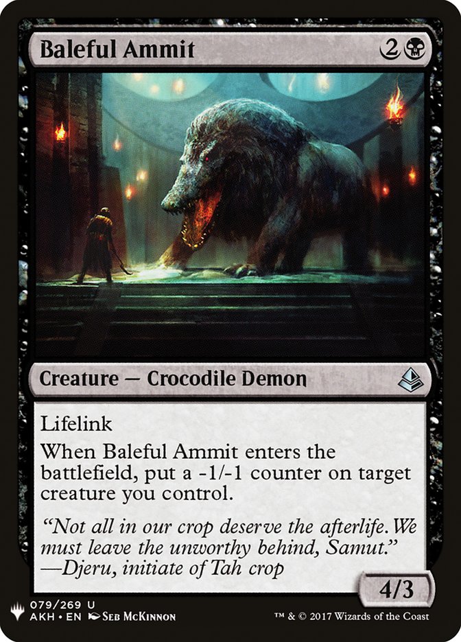 Baleful Ammit [Mystery Booster] | Game Master's Emporium (The New GME)