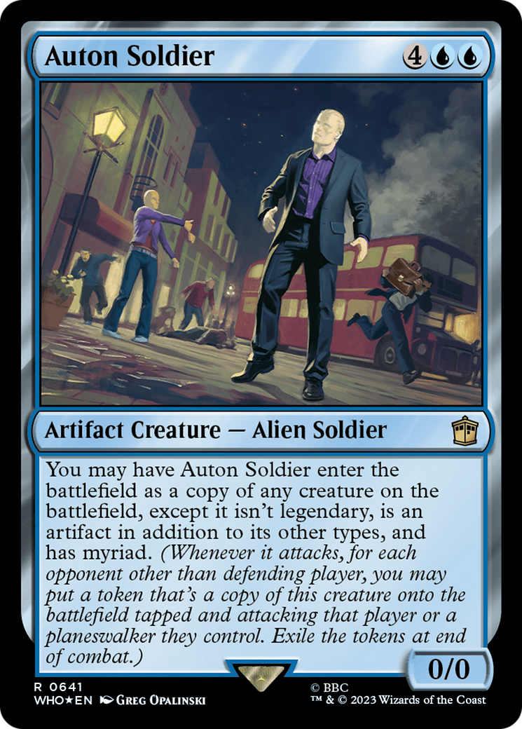 Auton Soldier (Surge Foil) [Doctor Who] | Game Master's Emporium (The New GME)
