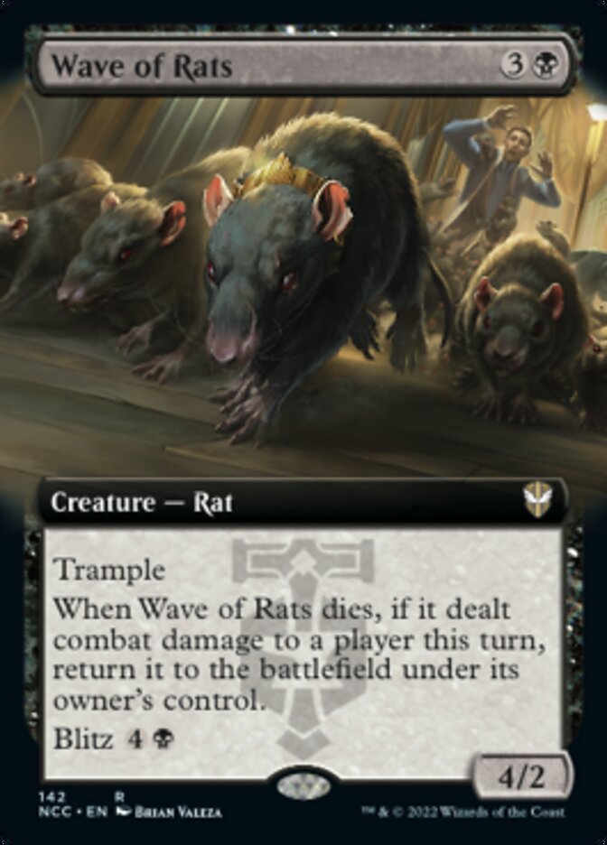 Wave of Rats (Extended Art) [Streets of New Capenna Commander] | Game Master's Emporium (The New GME)