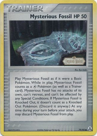 Mysterious Fossil (79/92) (Stamped) [EX: Legend Maker] | Game Master's Emporium (The New GME)