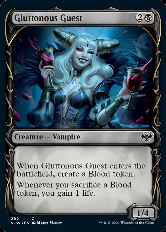 Gluttonous Guest (Showcase Fang Frame) [Innistrad: Crimson Vow] | Game Master's Emporium (The New GME)